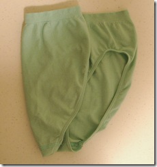 Left folded in Ladies Underwear